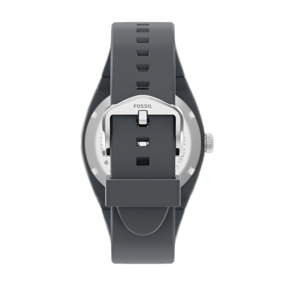 Fossil Everett 42mm Three-Hand Gray Silicone Watch - FS6179 (2)