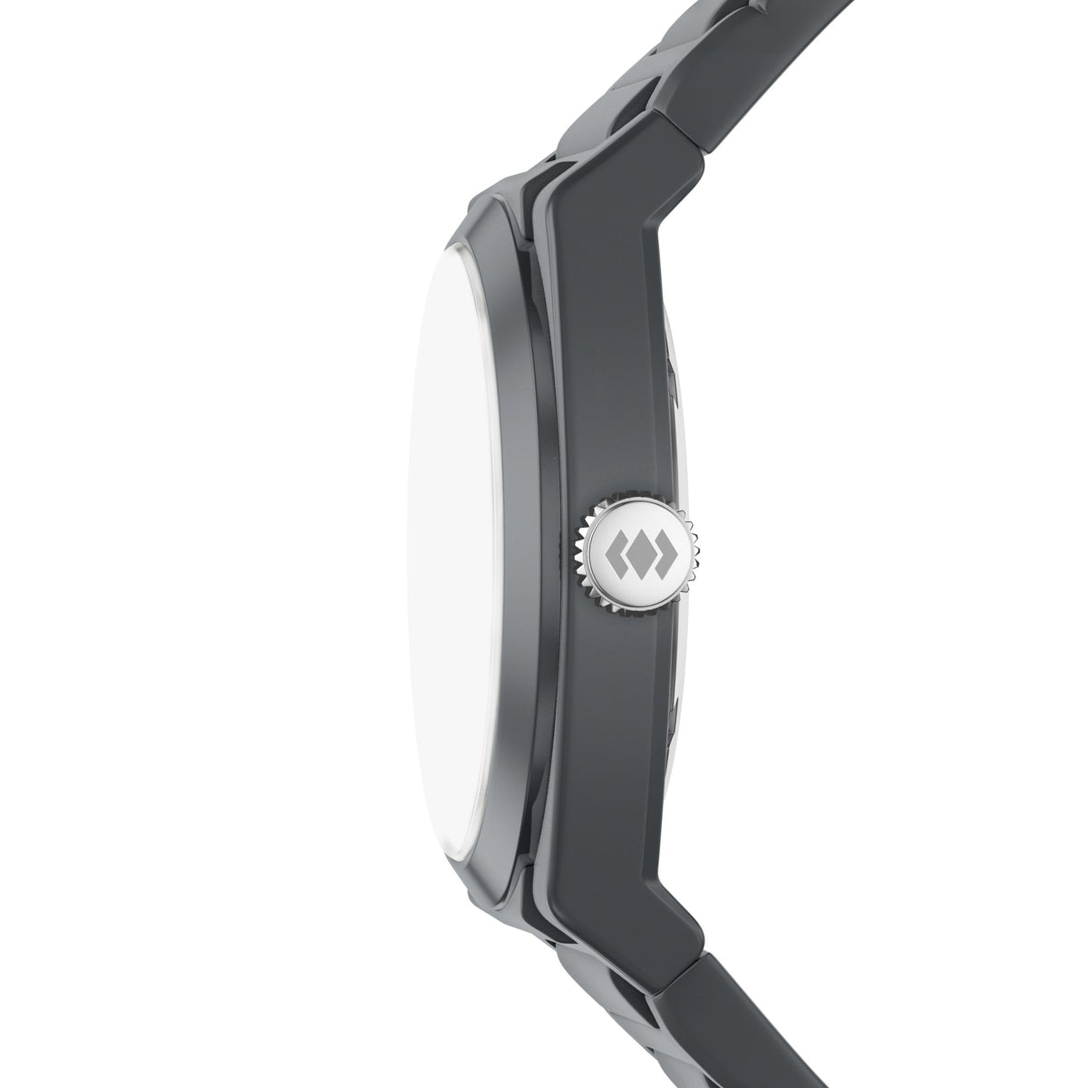 Fossil Everett 42mm Three-Hand Gray Silicone Watch - FS6179 (1)