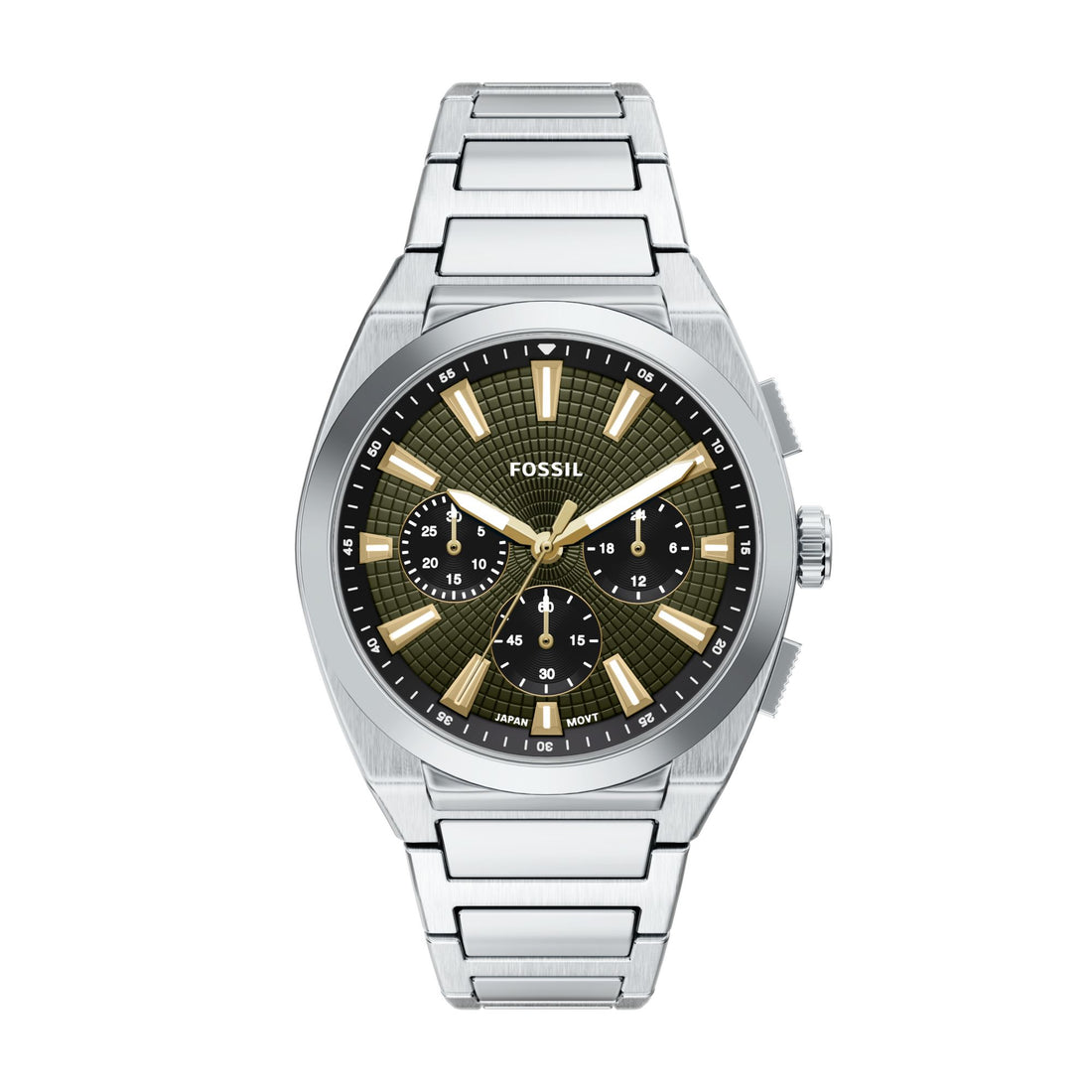 Fossil Everett 44mm Chronograph Stainless Steel Watch - FS6183