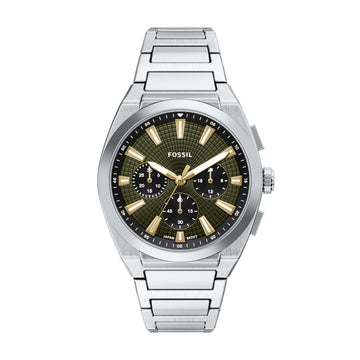Fossil Everett 44mm Chronograph Stainless Steel Watch - FS6183