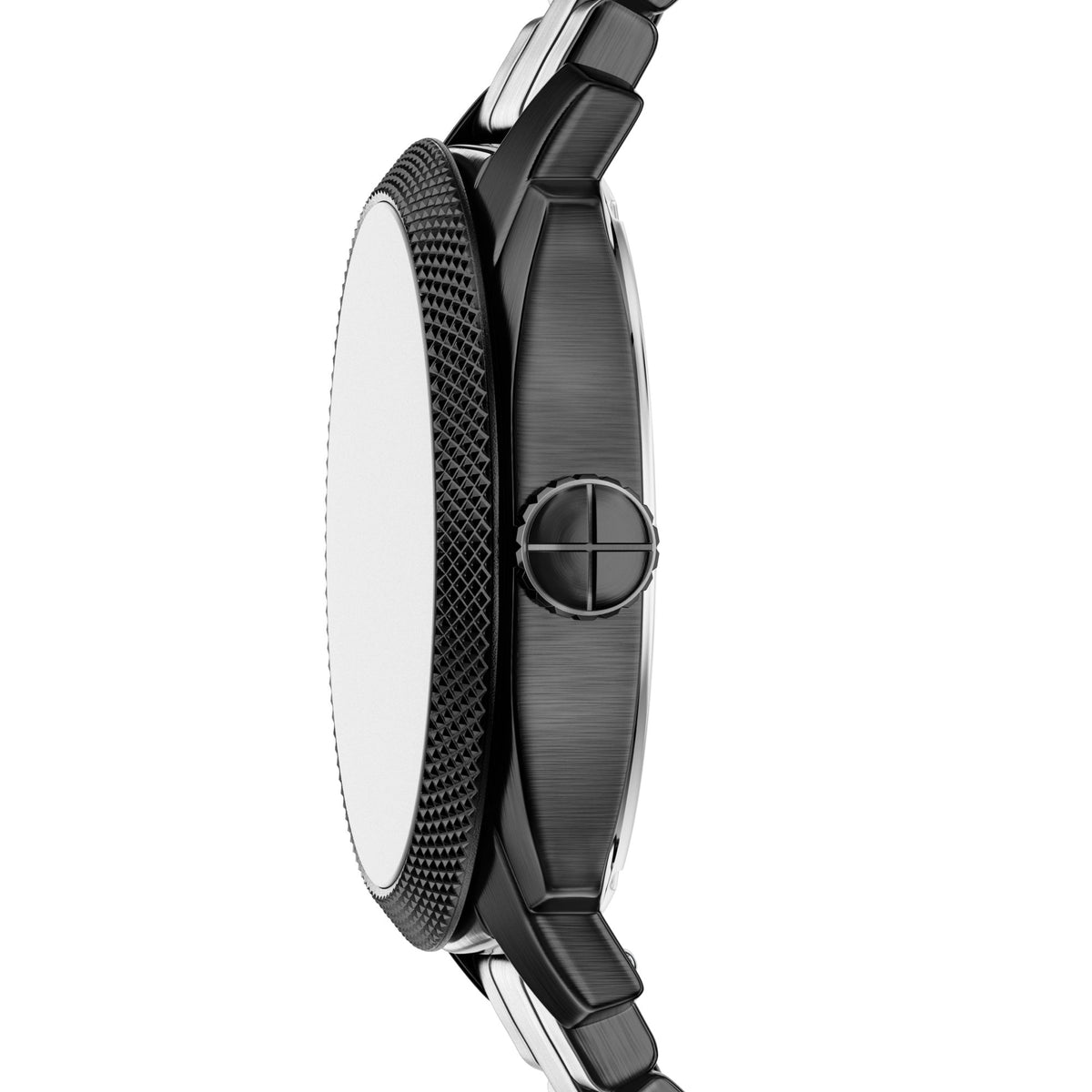 Fossil Machine 41mm Three-Hand Date Black Stainless Steel Watch - FS6186 (1)