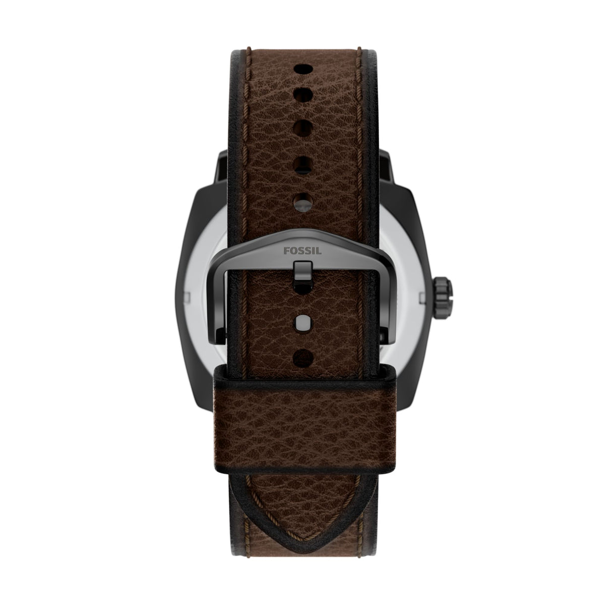 Fossil Machine 41mm Three-Hand Date Brown Leather Watch - FS6187 (2)