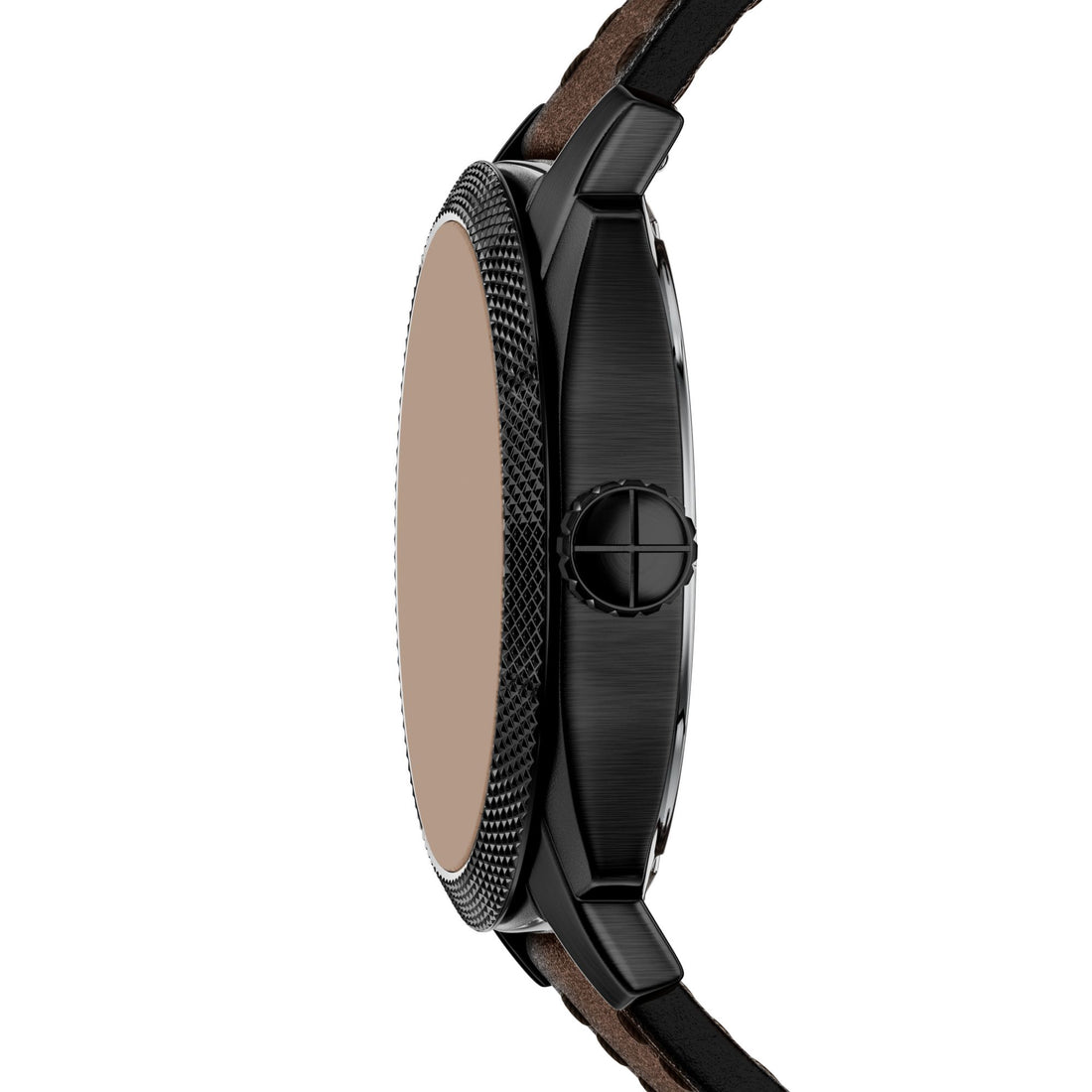 Fossil Machine 41mm Three-Hand Date Brown Leather Watch - FS6187