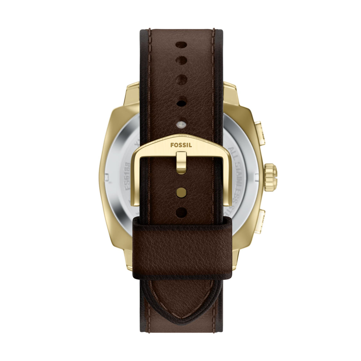 Fossil Machine 44mm Chronograph Brown Leather Watch - FS6188 (2)