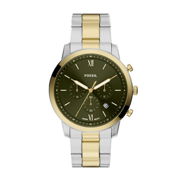 Fossil Neutra 44mm Chronograph Two-Tone Stainless Steel Watch - FS6189