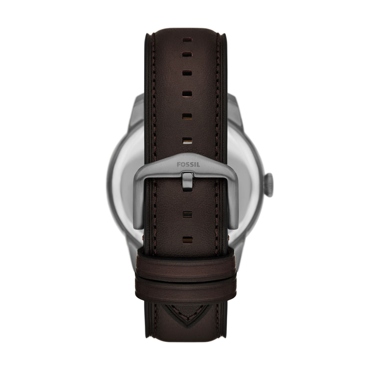 Fossil Townsman Big Tic 42mm Gunmetal Brown Leather Watch - FS6191 (3)