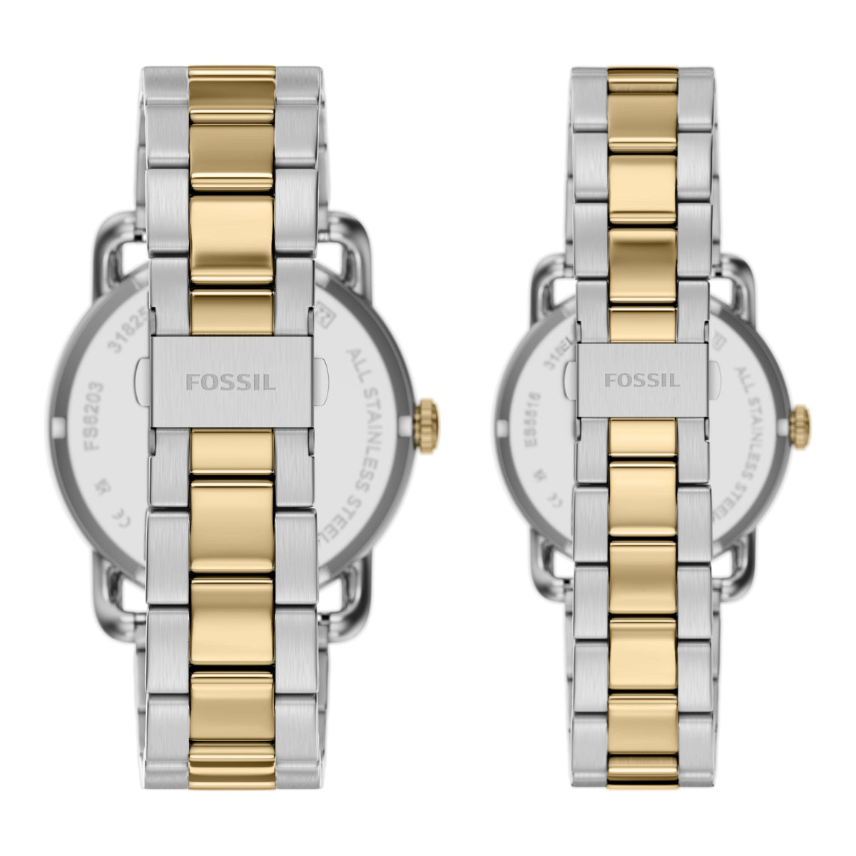 Fossil Copeland 42mm Three-Hand Two-Tone Stainless Steel Watch Set - FS6198SET (2)