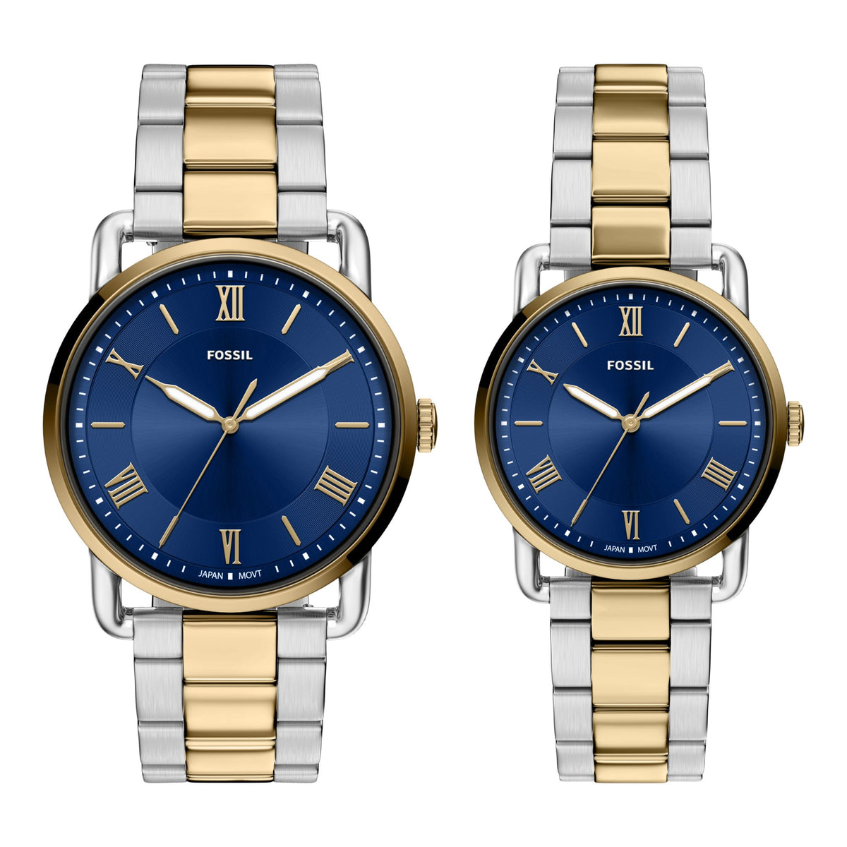 Fossil Copeland 42mm Three-Hand Two-Tone Stainless Steel Watch Set - FS6198SET