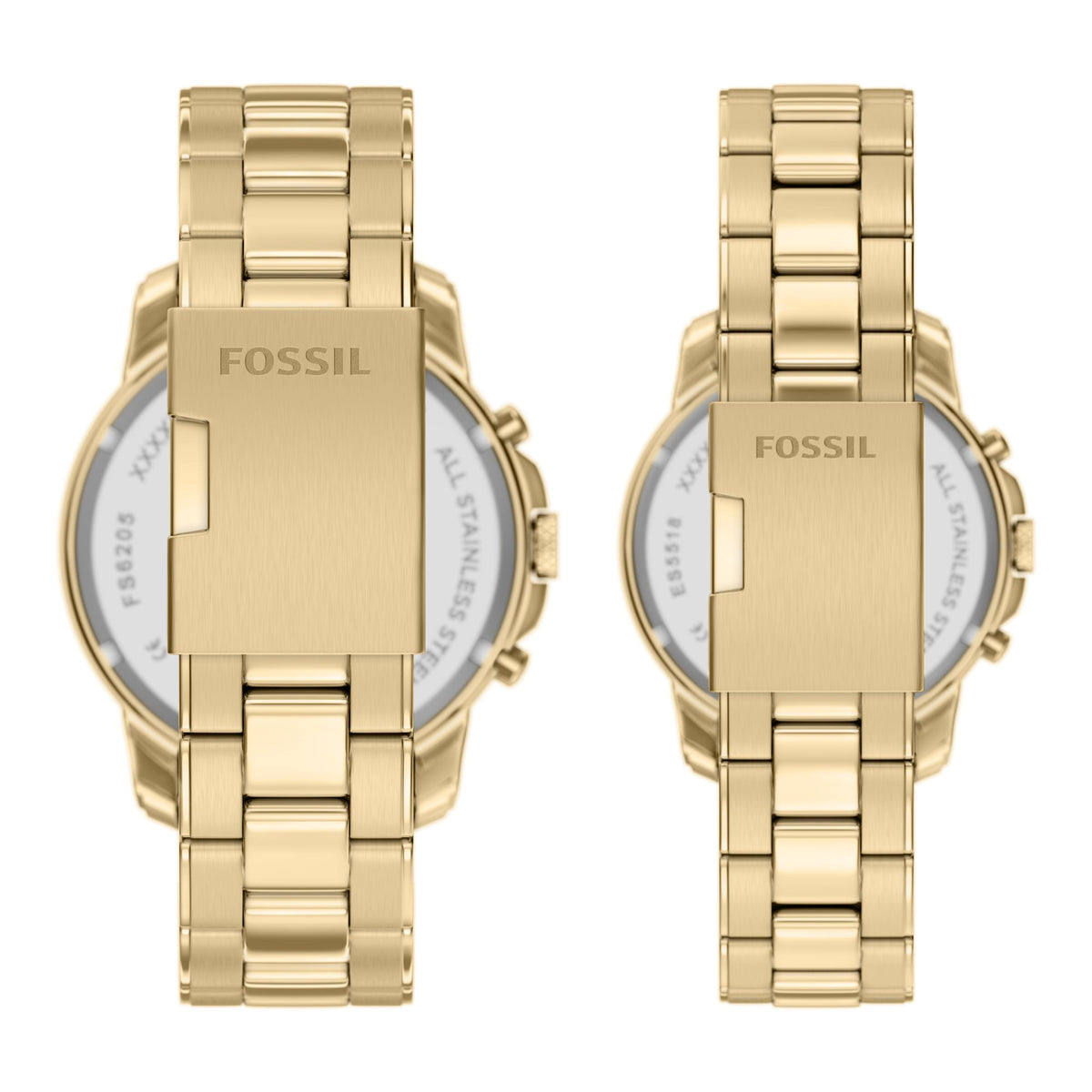 Fossil Grant 44mm Chronograph Gold-Tone Stainless Steel Watch Set - FS6200SET (2)