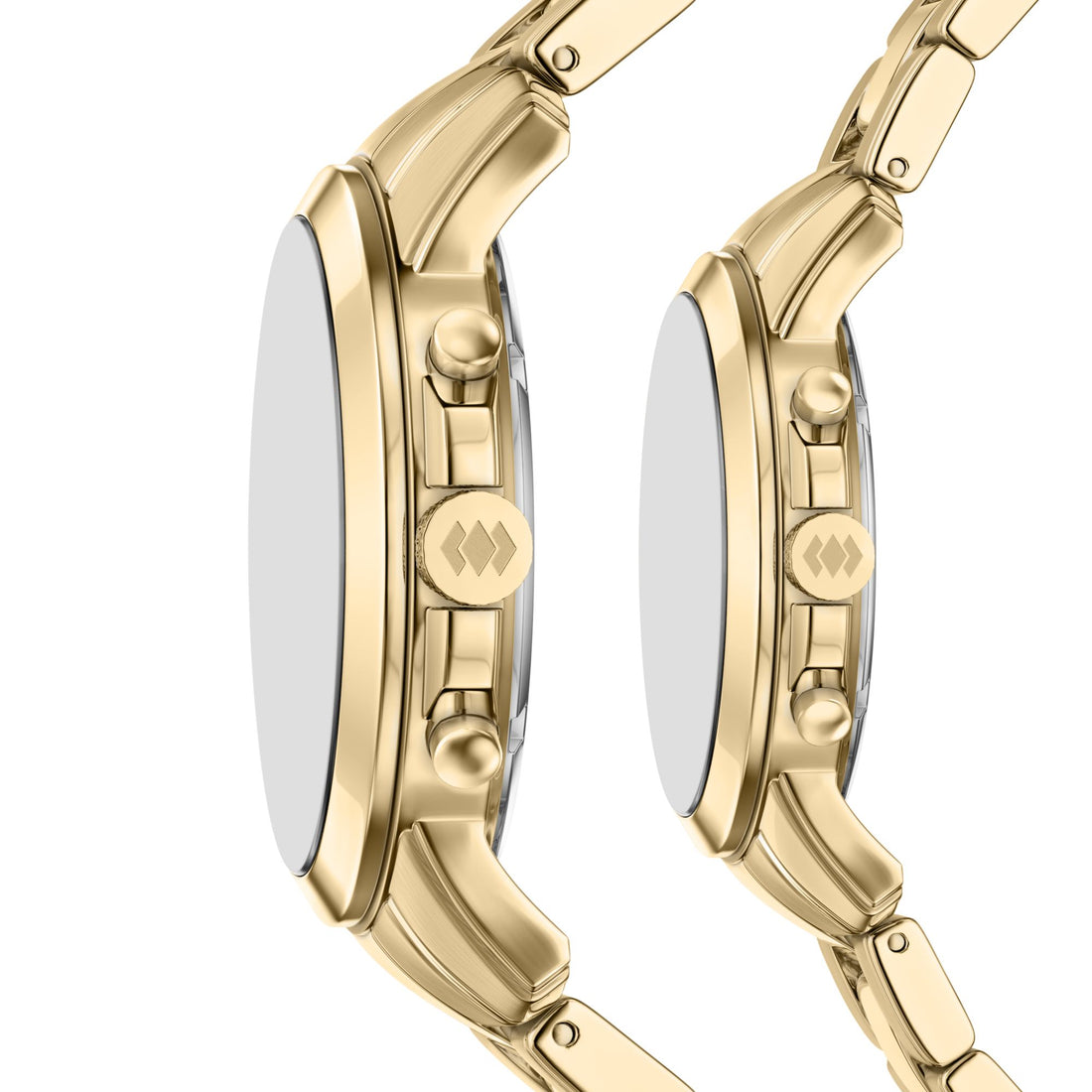 Fossil Grant 44mm Chronograph Gold-Tone Stainless Steel Watch Set - FS6200SET