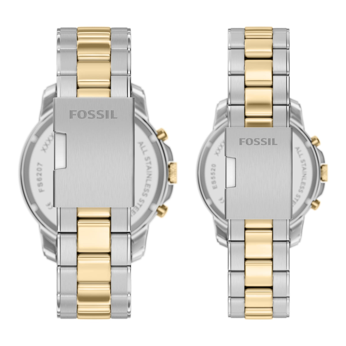 Fossil Grant 44mm Chronograph Two-Tone Stainless Steel Watch Set - FS6202SET (2)