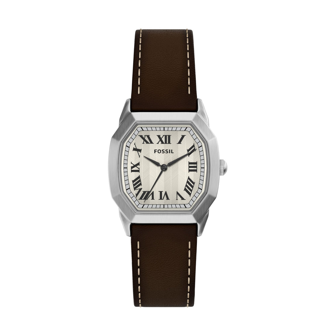 Fossil Harlow 33mm Three-Hand Brown Leather Watch - FS6214