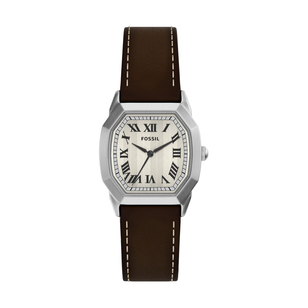 Fossil Harlow 33mm Three-Hand Brown Leather Watch - FS6214