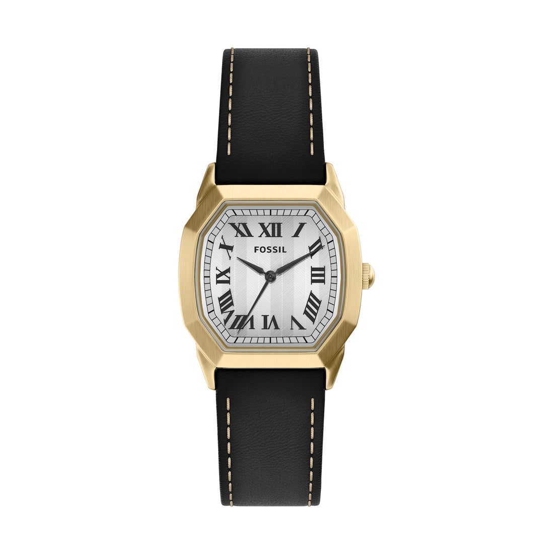 Fossil Harlow 33mm Three-Hand Black Leather Watch - FS6215