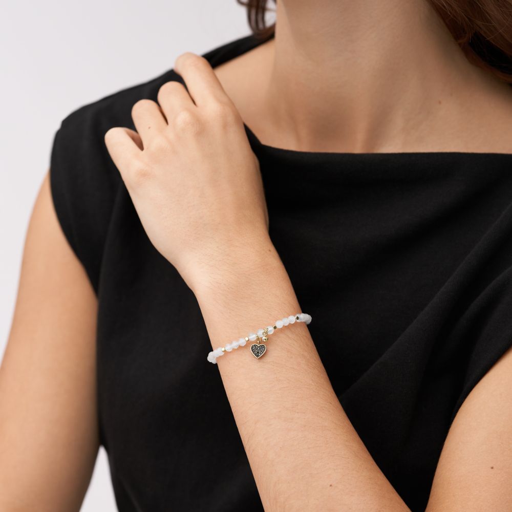 Fossil Women's Georgia Rose Quartz Bracelet - JA6922710 (1)