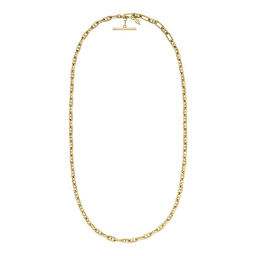 Fossil Women's Heritage D-Link Gold-Tone Brass Anchor Chain Necklace -  JA7209710
