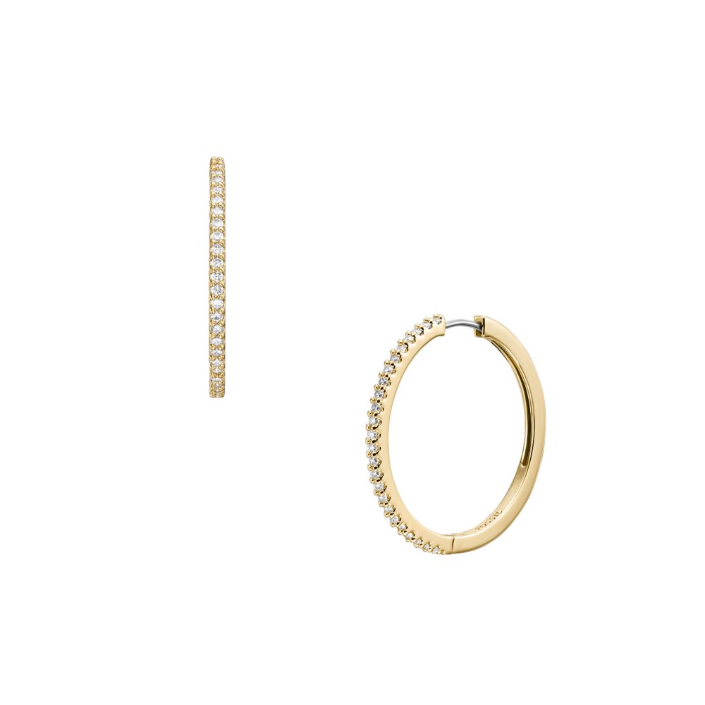 ELLIS GOLD BRASS HOOP EARRING (1)