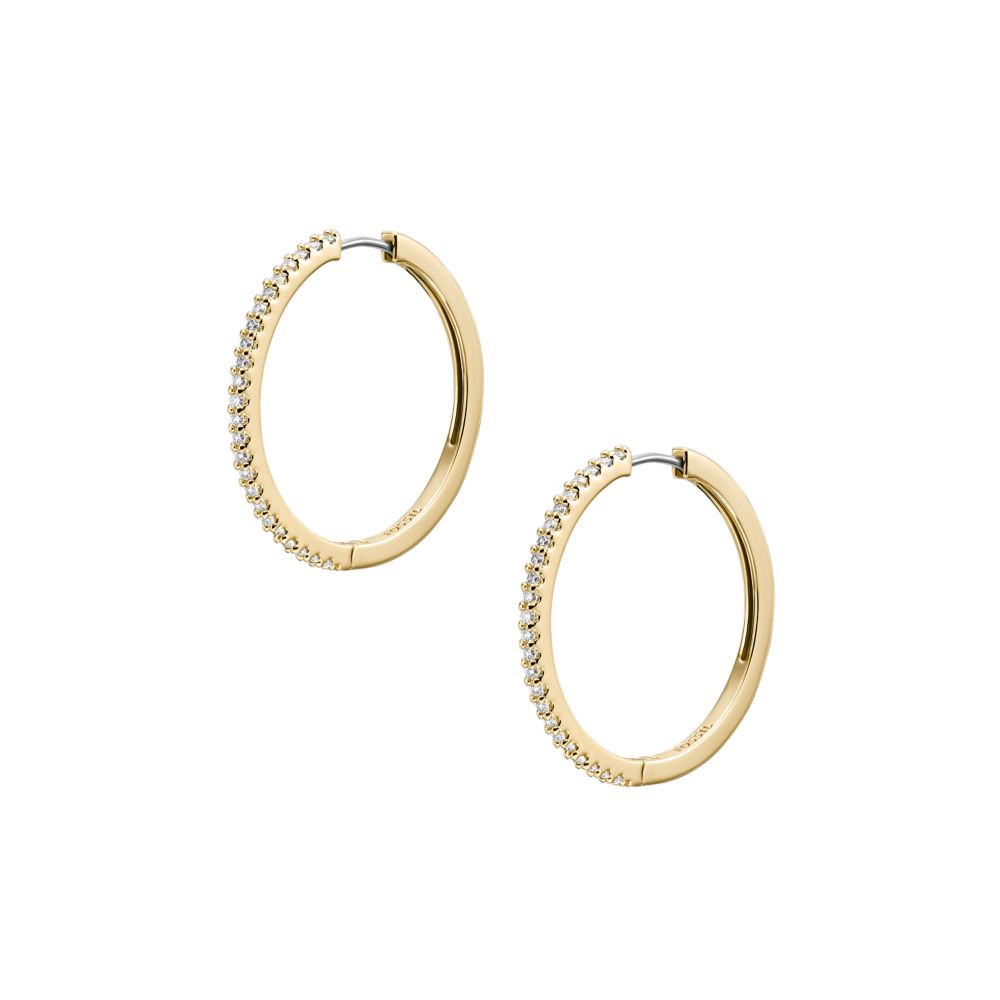 ELLIS GOLD BRASS HOOP EARRING (2)