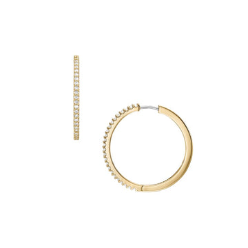 ELLIS GOLD BRASS HOOP EARRING