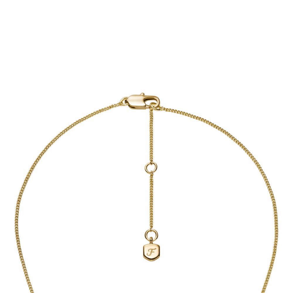 Fossil Women's Ellis Mixed Shapes Gold-Tone Brass Pendant Necklace -  JA7295710 (3)