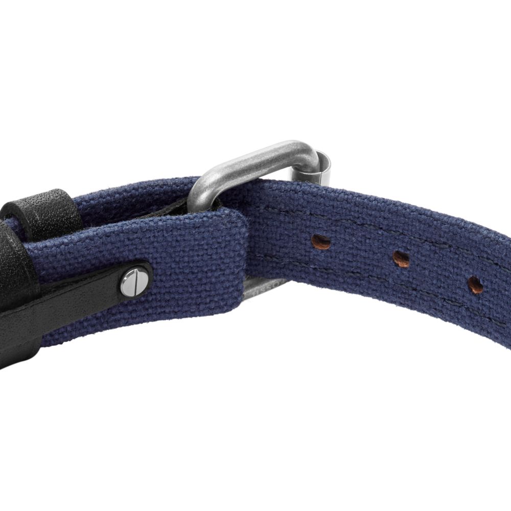 Fossil Men's Everett Colour Pop Midnight Blue and Black Leather Strap Bracelet -  JA7316998 (2)