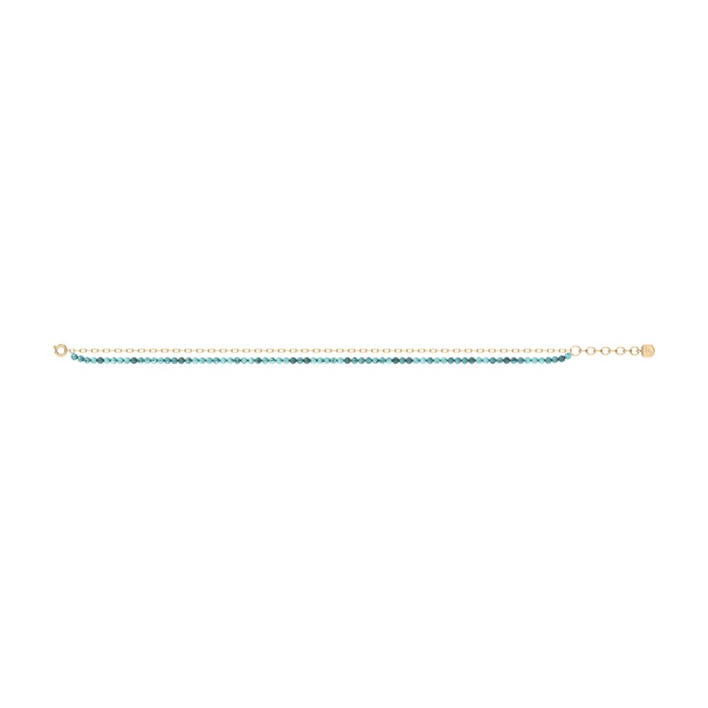 Fossil Women's Jewelry By The Sea Turquoise Blue Acrylic Beaded Multi-Strand Anklet - JA7320710 (3)