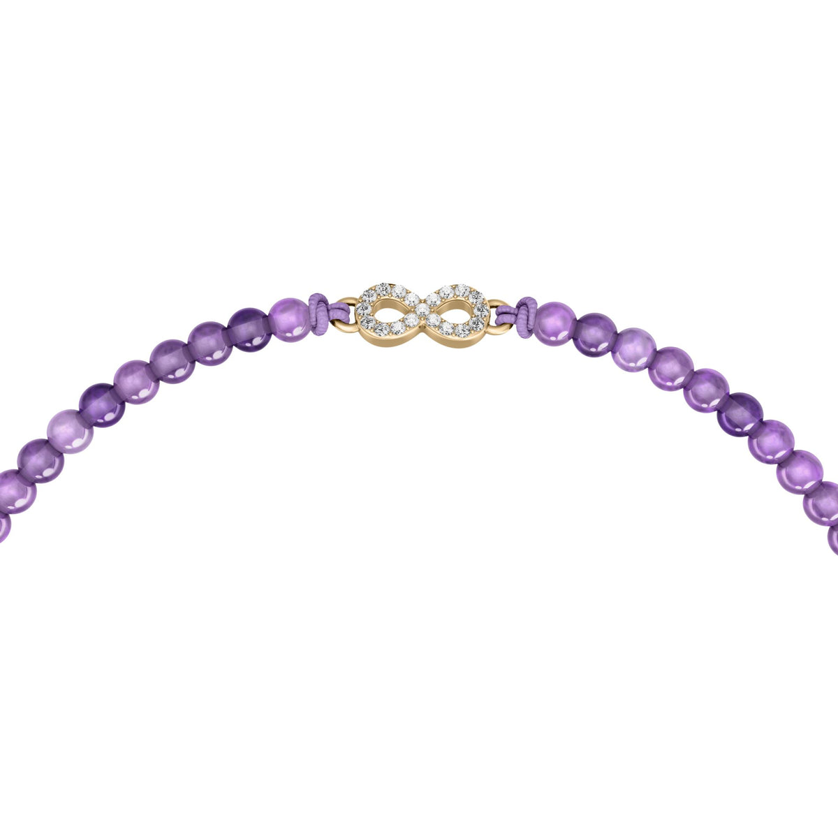Fossil Women's Sutton Mini Moments Purple Beaded Infinity Bracelet -  JA7324710 (2)