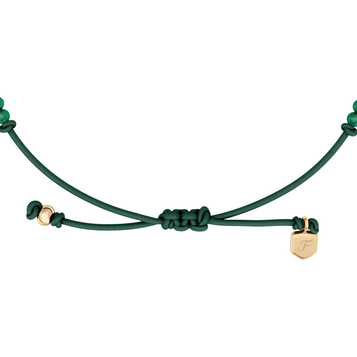 Fossil Women's Sutton Mini Moments Green Beaded Clover Bracelet -  JA7325710 (2)