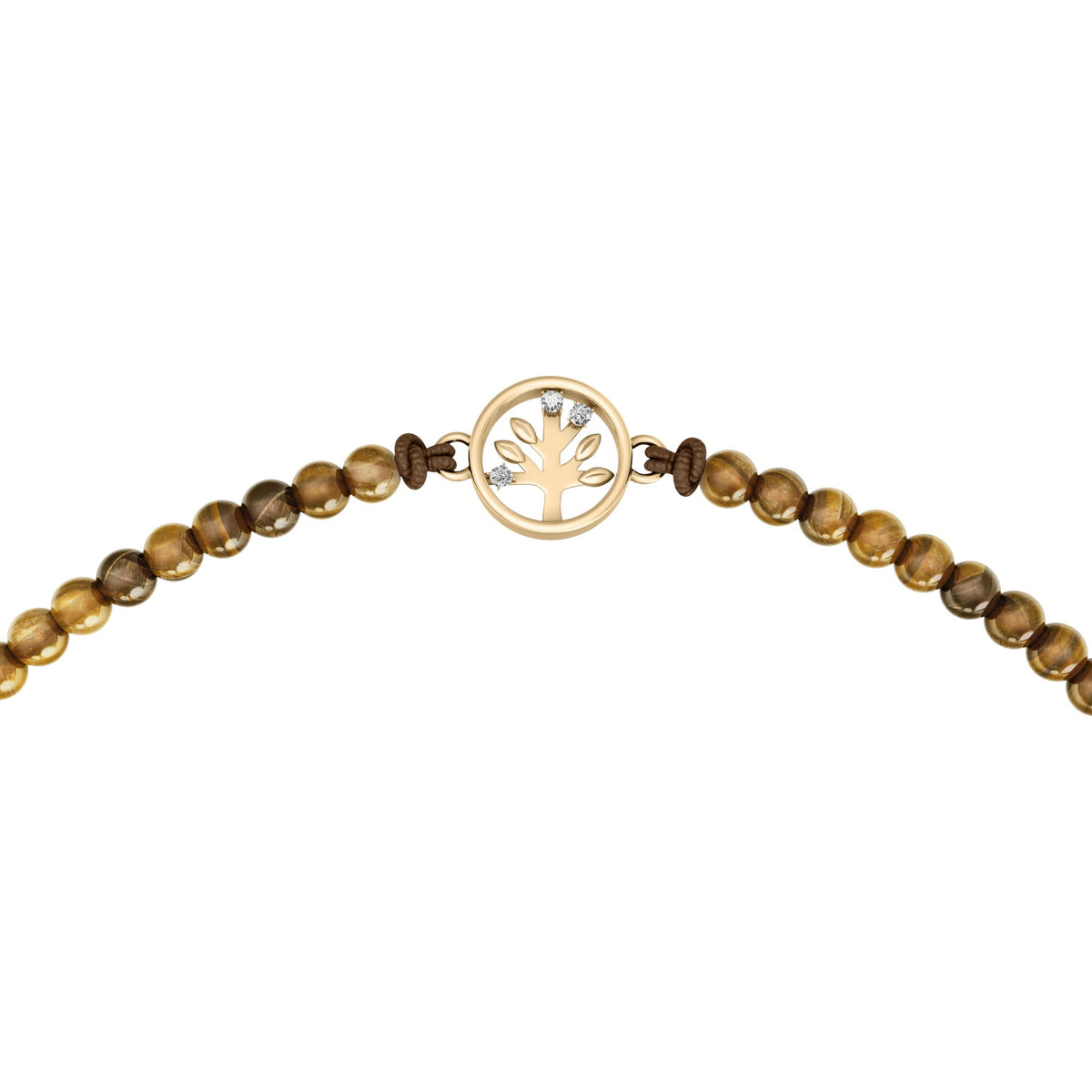 Fossil Women's Sutton Mini Moments Brown Beaded Tree of Life Bracelet -  JA7326710 (1)