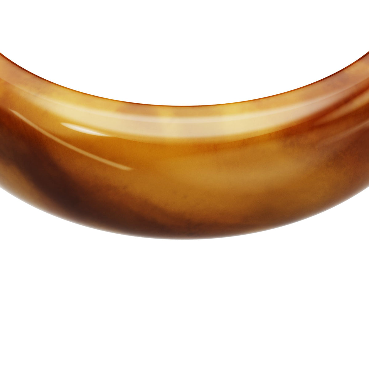 Fossil Women's Resin Collection Amber Bangle Bracelet -  JA7331240 (2)