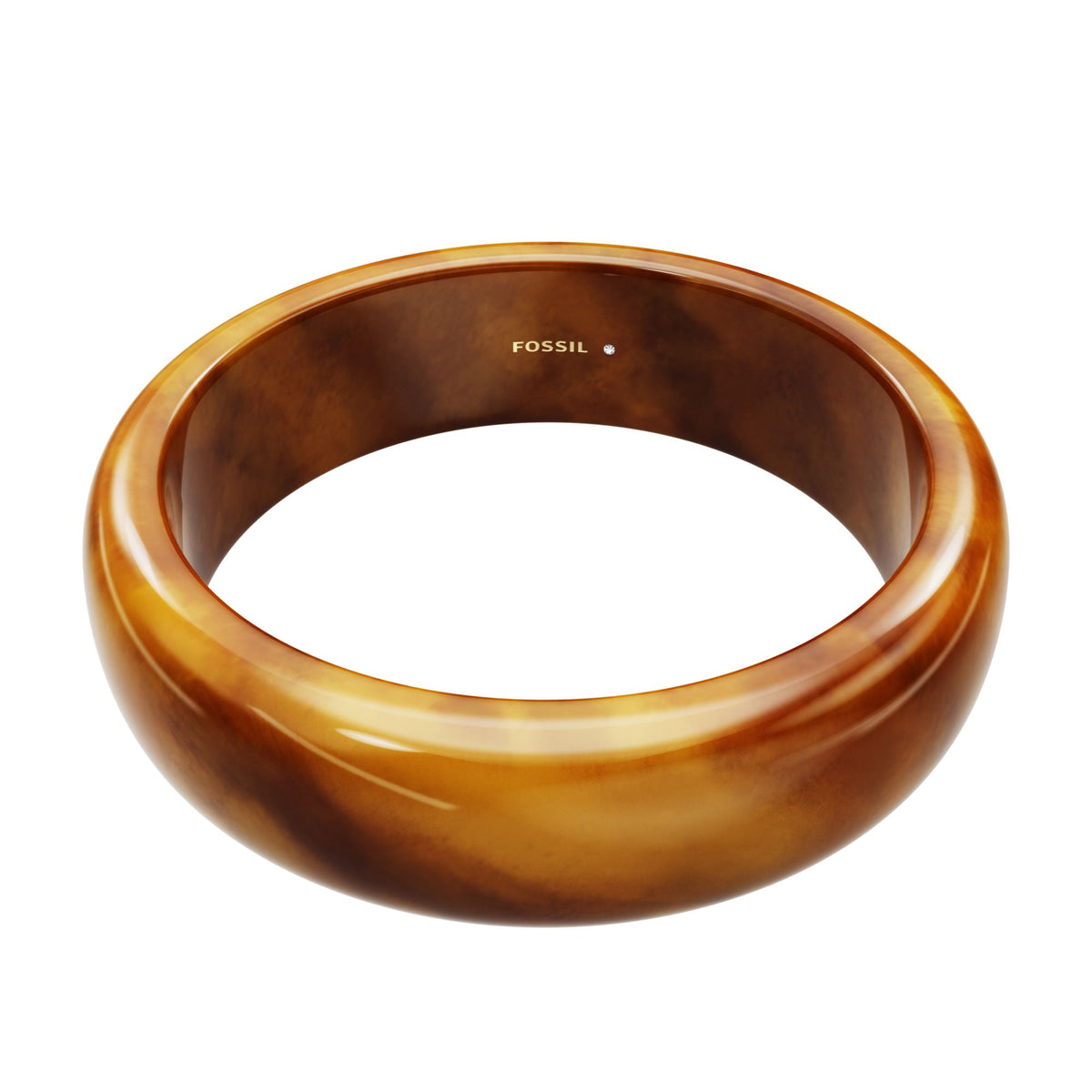 Fossil Women's Resin Collection Amber Bangle Bracelet -  JA7331240
