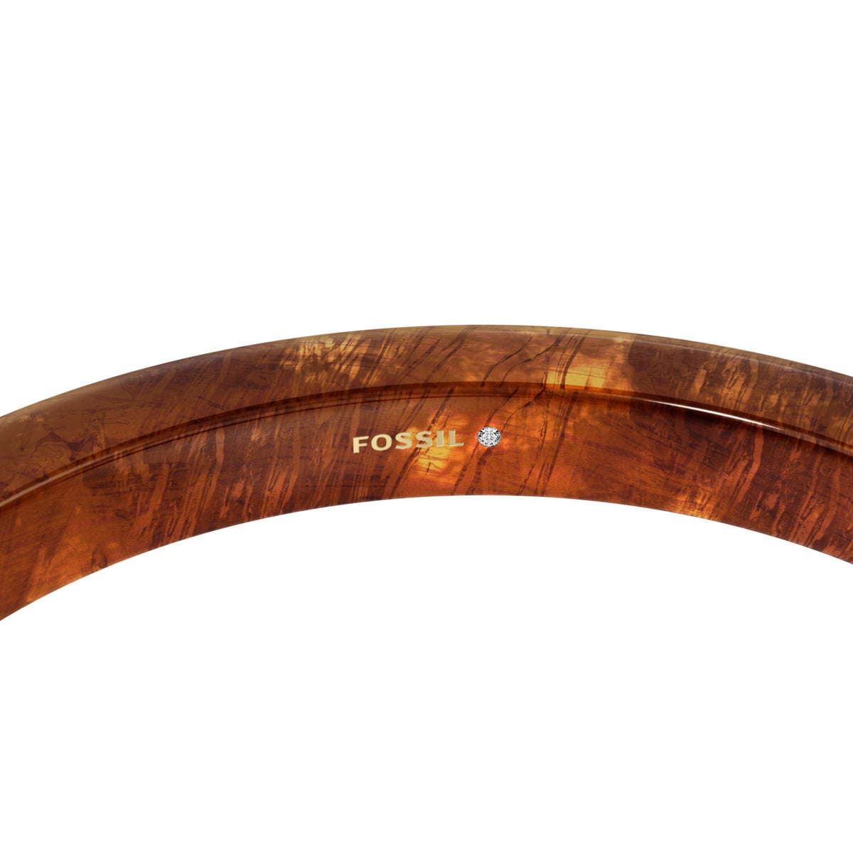 Fossil Women's Resin Collection Brown Bangle Bracelet -  JA7332200 (2)