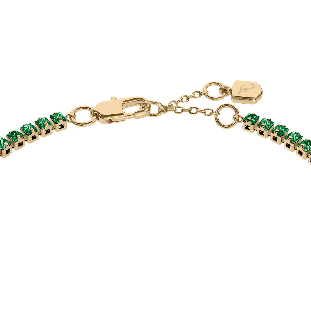 Fossil Women's Ellis Pavé Glitz Two-Tone Brass Tennis Chain Bracelet -  JA7342710 (2)