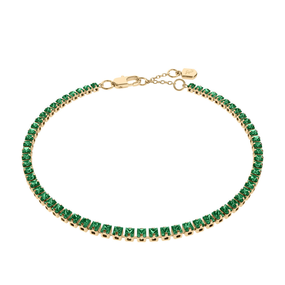 Fossil Women's Ellis Pavé Glitz Two-Tone Brass Tennis Chain Bracelet -  JA7342710