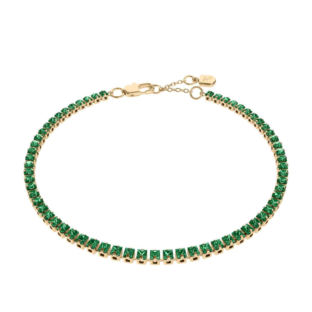 Fossil Women's Ellis Pavé Glitz Two-Tone Brass Tennis Chain Bracelet -  JA7342710