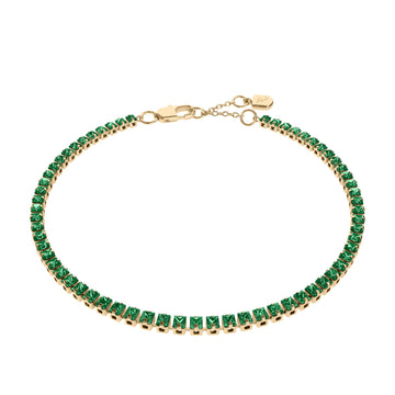 Fossil Women's Ellis Pavé Glitz Two-Tone Brass Tennis Chain Bracelet -  JA7342710