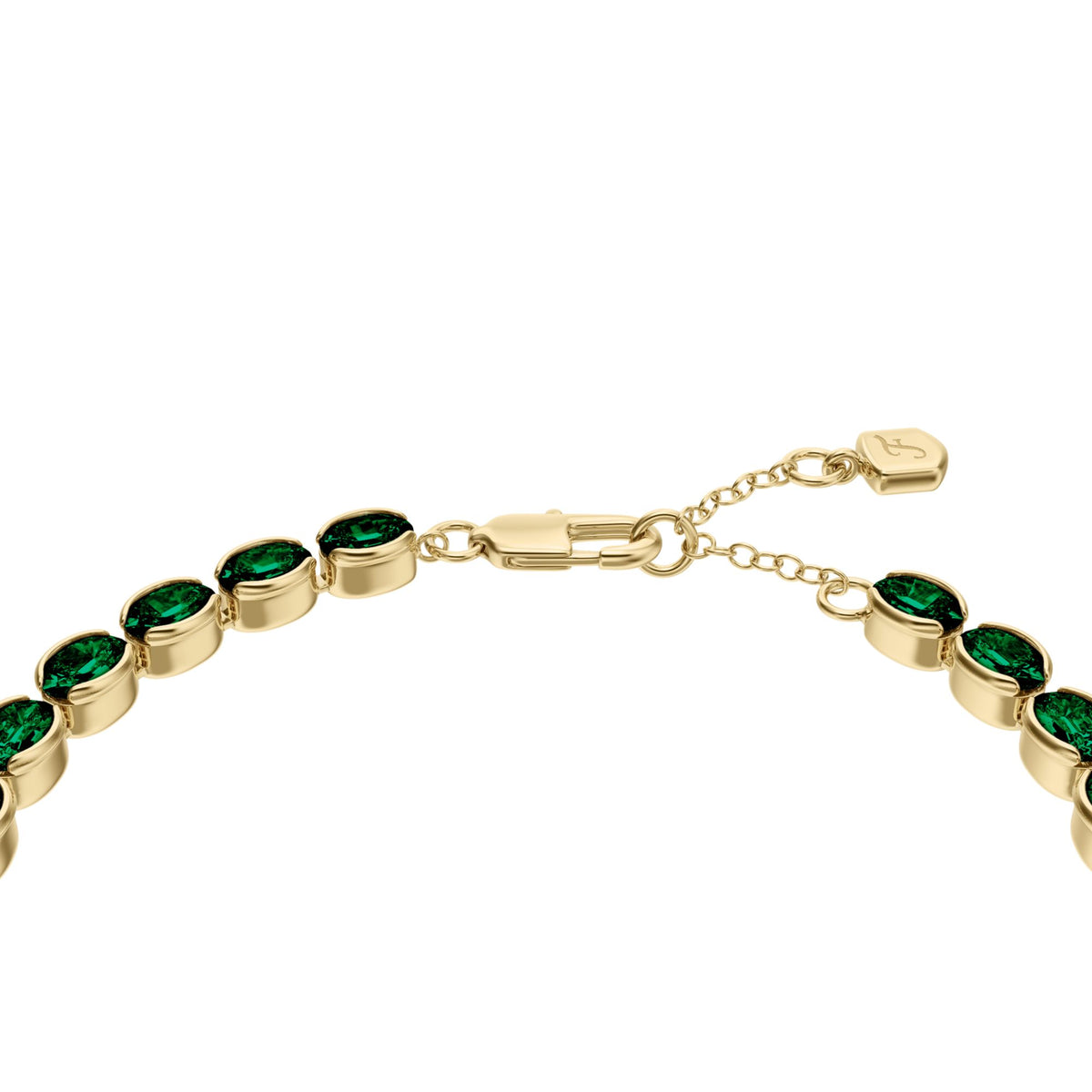 Fossil Women's Ellis Pavé Glitz Two-Tone Brass Tennis Chain Bracelet -  JA7344710 (1)