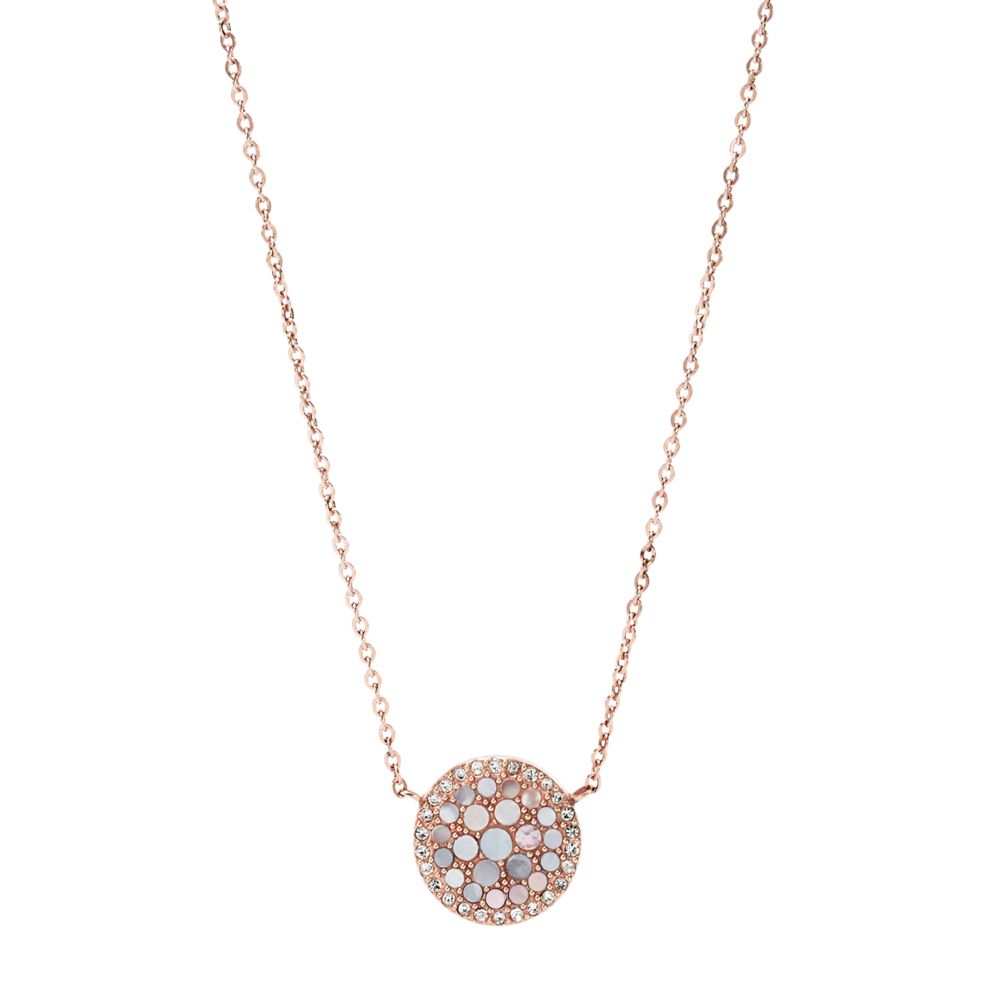 Fossil Women's Val Mosaic Stainless Steel Necklace -  JF01740791