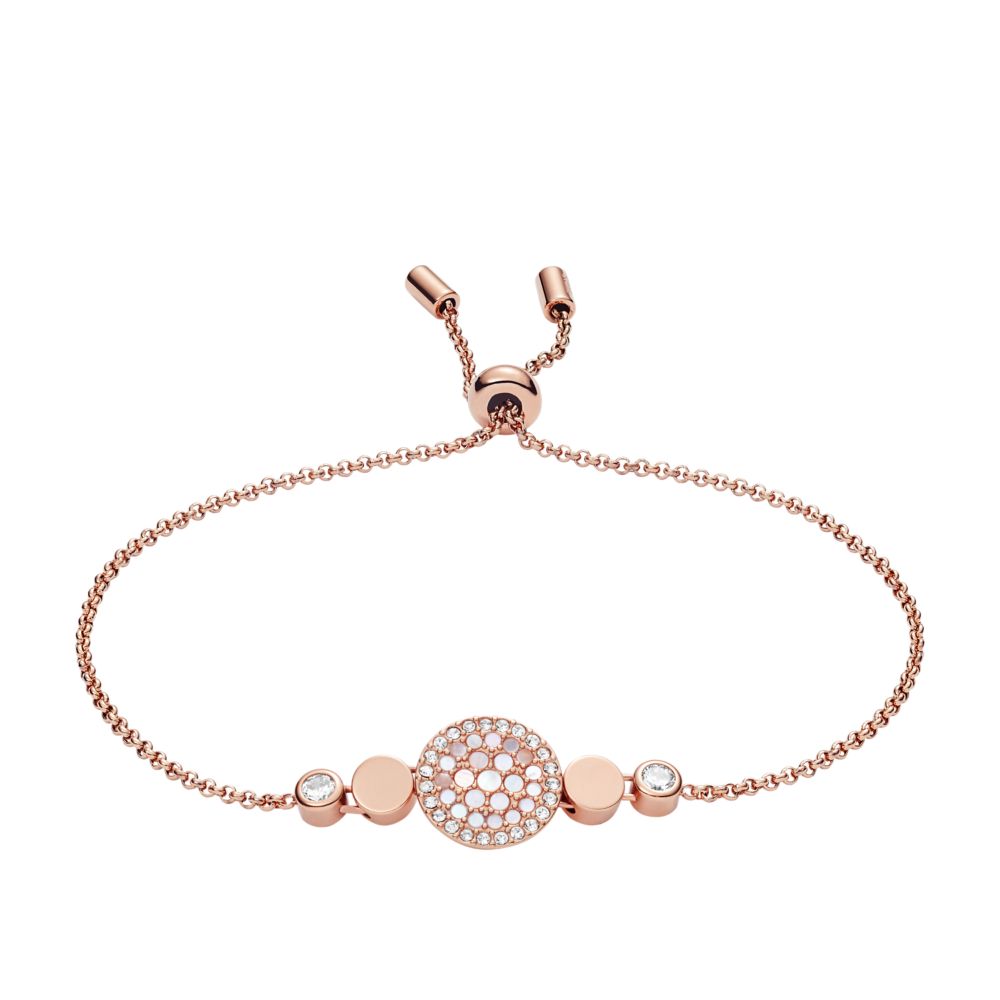 Fossil Women's Val Mosaic Mother-of-Pearl Disc Bracelet - JF02905791