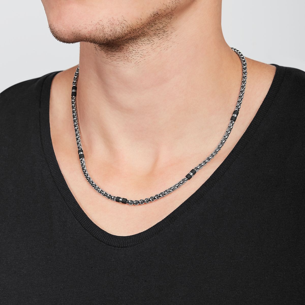 Fossil Men's Stainless Steel Chain Necklace - JF03314040 (2)