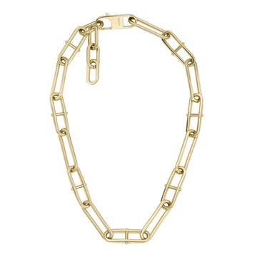 Fossil Women's Heritage D-Link Gold-Tone Stainless Steel Chain Necklace -  JF04102710