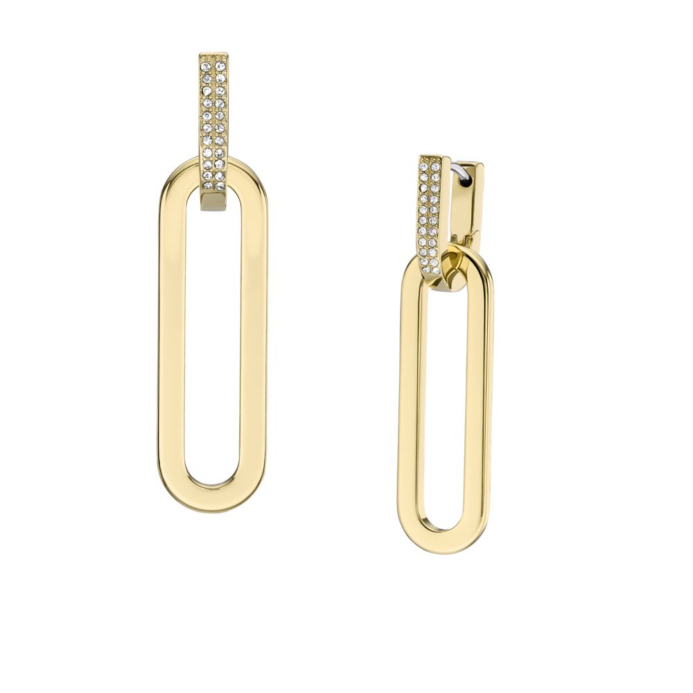 HERITAGE STEEL GOLD EARRINGS (3)