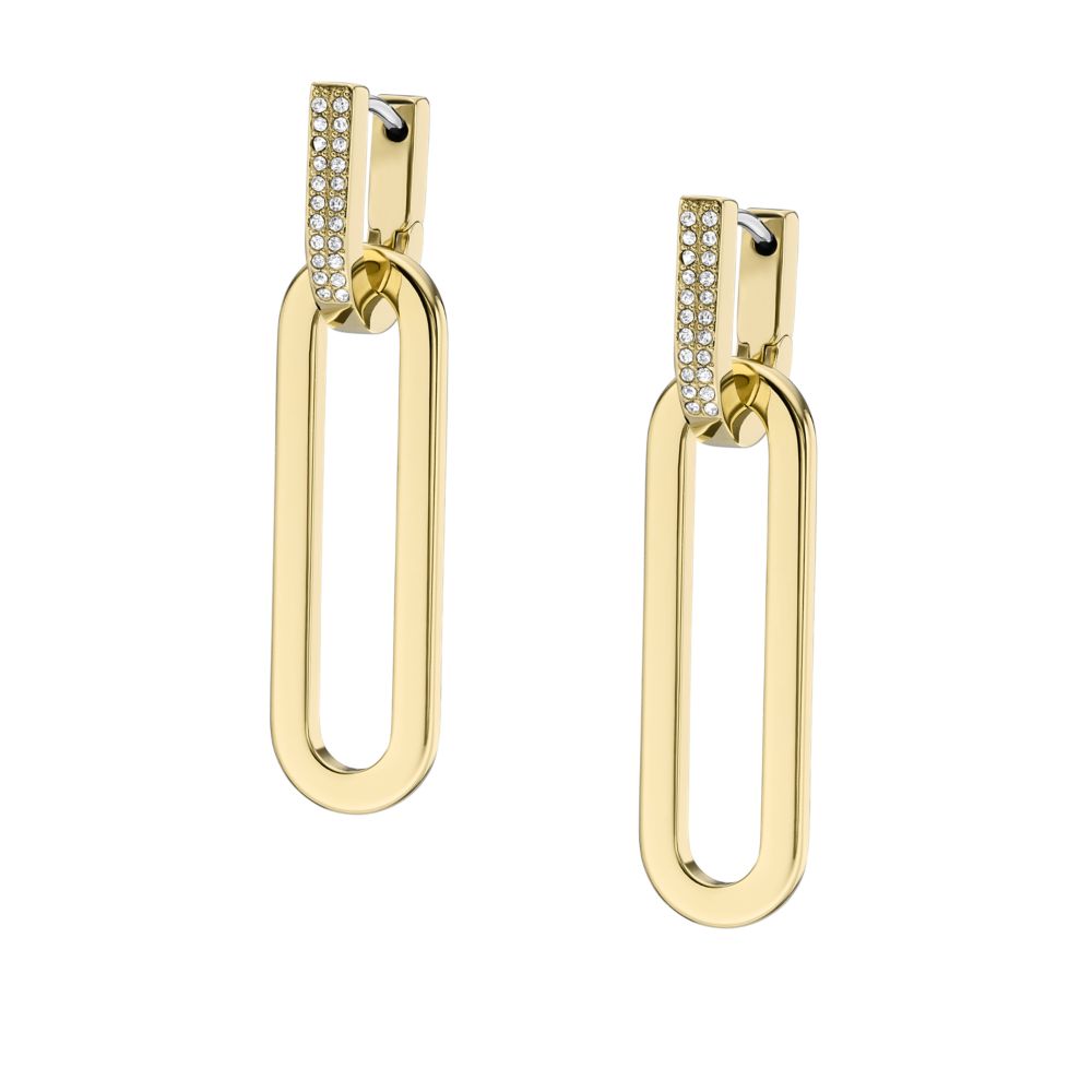 HERITAGE STEEL GOLD EARRINGS (1)