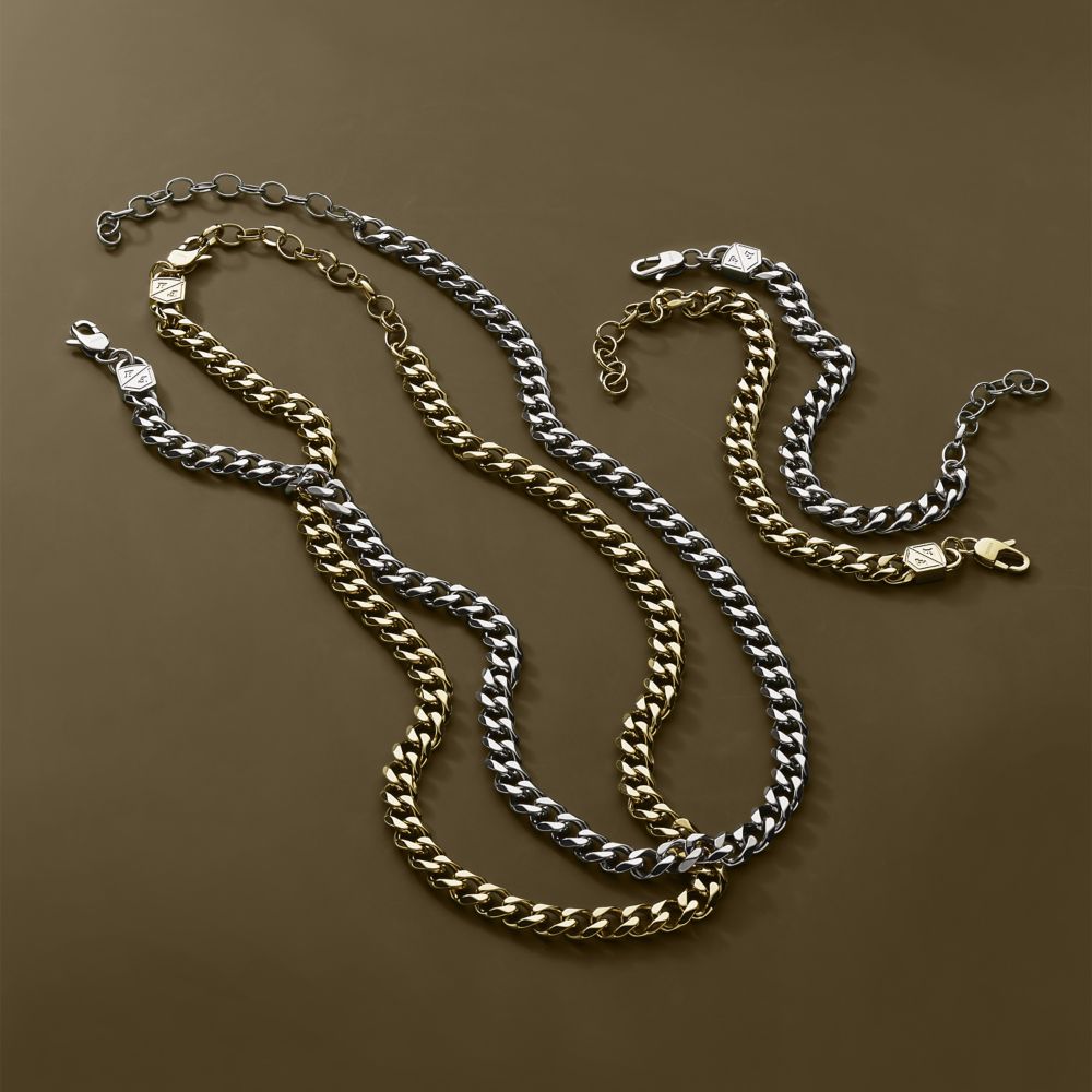 Fossil Men's Bold Chains Stainless Steel Chain Necklace -  JF04614040 (3)