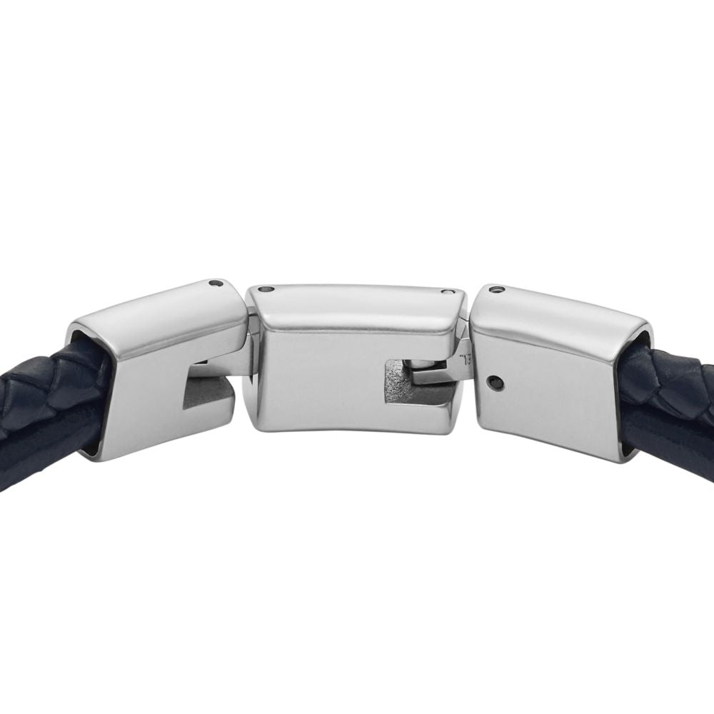 Fossil Men's All Stacked Up Navy Leather Multi-Strand Bracelet -  JF04703998 (2)