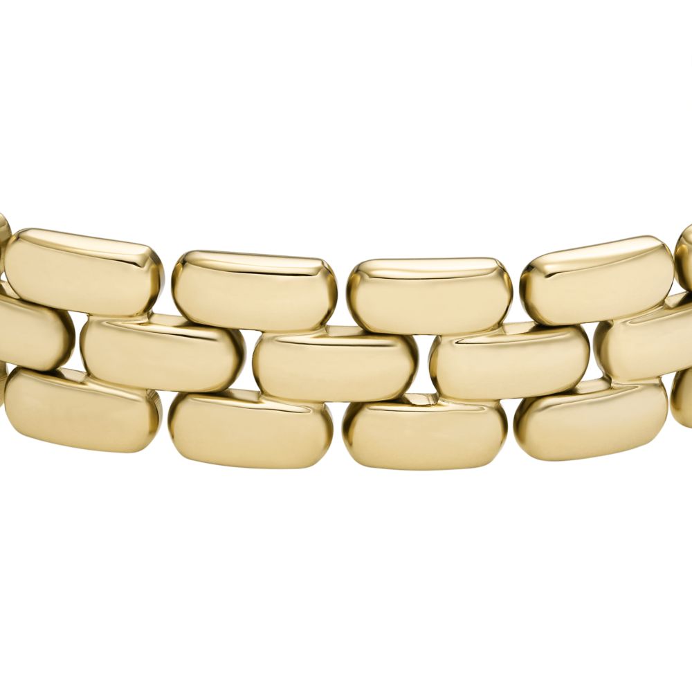 Fossil Women's Arden Watch Links Gold-Tone Stainless Steel Chain Bracelet - JF04784710 (1)