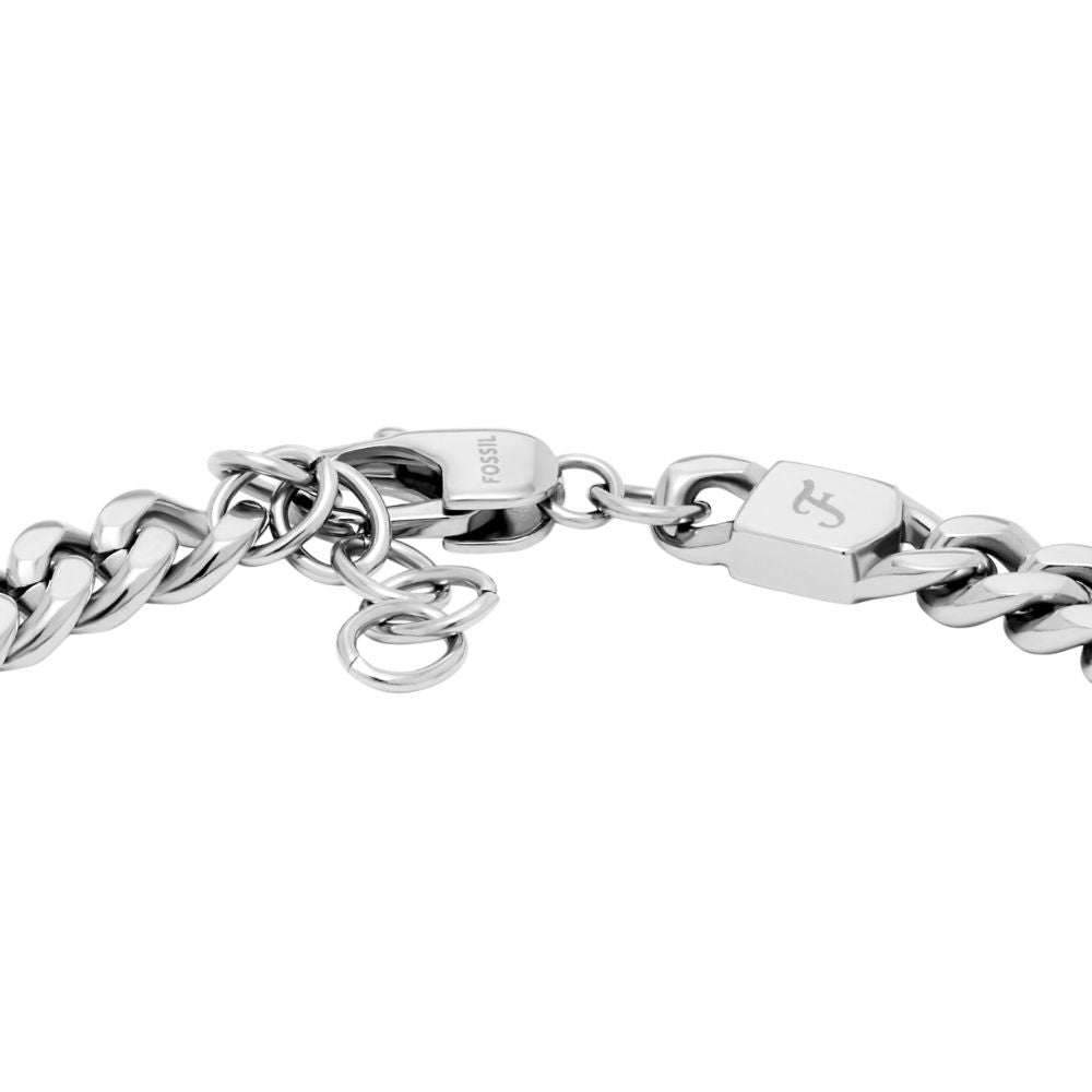Fossil Men's Drew Stainless Steel ID Bracelet - JF04851998 (2)
