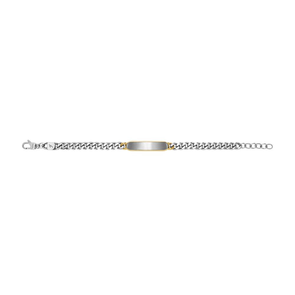 Fossil Men's Drew Stainless Steel ID Bracelet - JF04851998 (3)