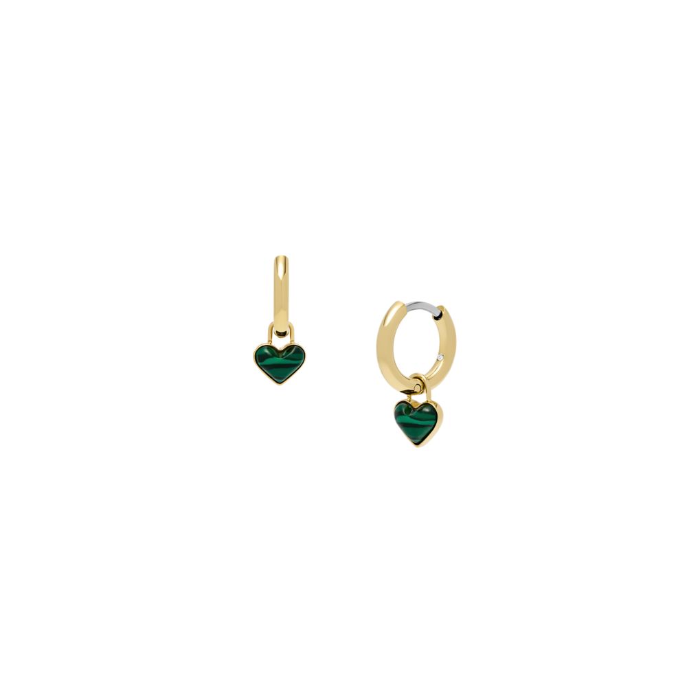 FOSSIL GOLD STEEL EARRINGS (1)