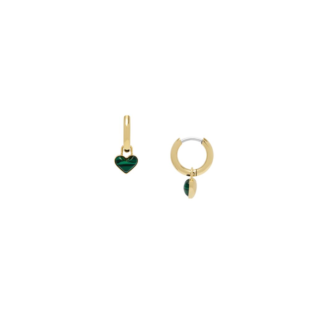 FOSSIL GOLD STEEL EARRINGS